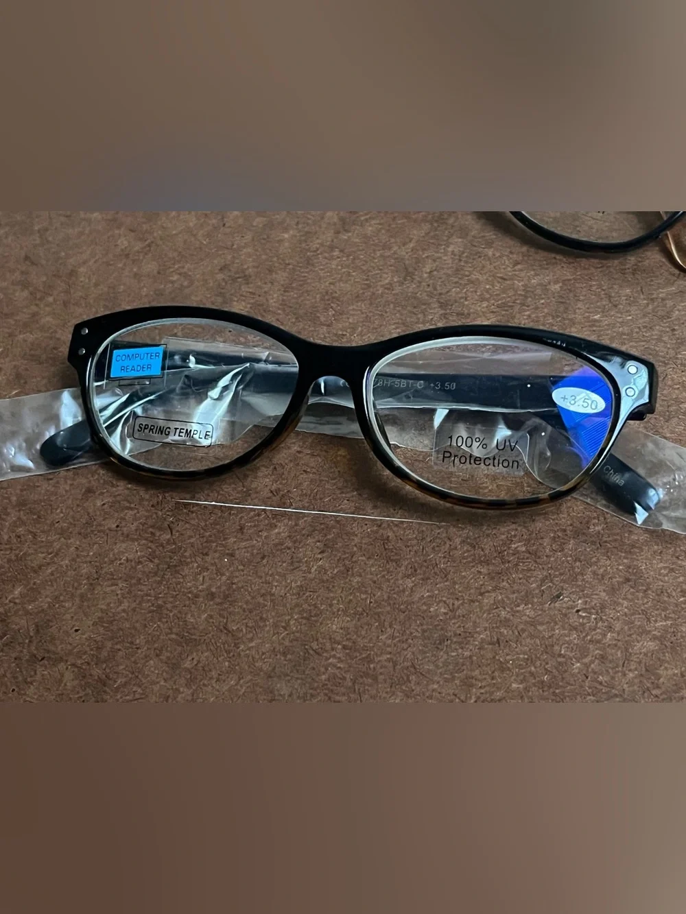 Joy Mangano Kids Spring Temple Tortoiseshell Reading Glasses (+3.50) 2Pairs NWOT